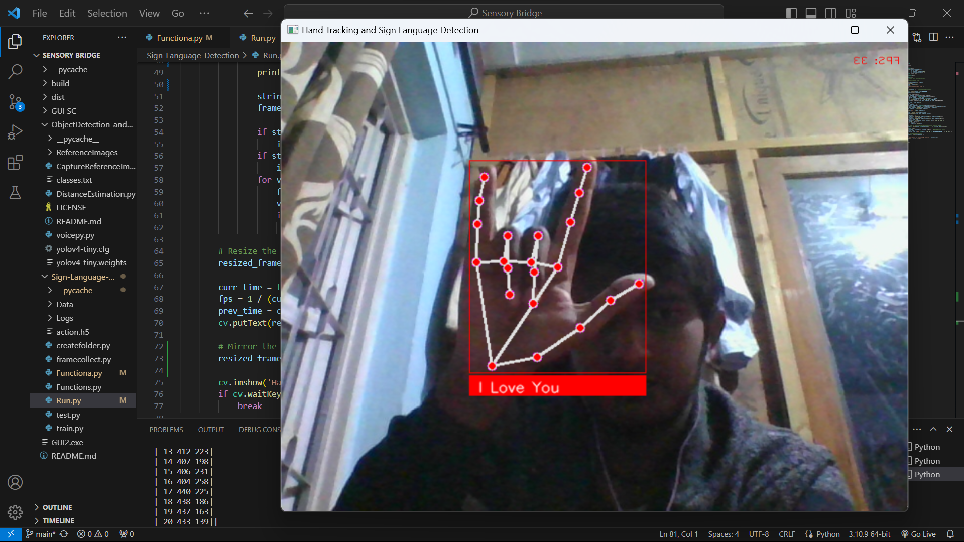 Computer Vision Based AI for people with sensory impairment to communicate